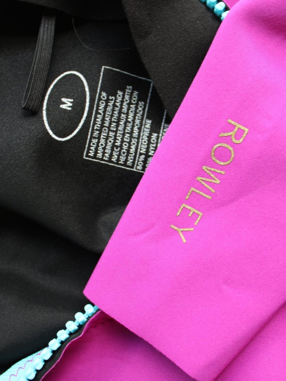 cynthia rowley victoria wetsuit ultaviolet pink neoprene scuba one pice wet suit - Picture 13 of 13